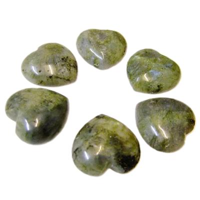 Pale Labradorite Mini Puff Hearts.   SPR16584POL
