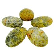 Crazy Lace Agate Flat Oval Palm Stone.   SPR16608POL 