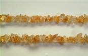 CITRINE CHIP NECKLACE WITH LOBSTER CLASP. 24". 25g. CITCHIP24