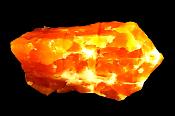 ORANGE CALCITE NODULE SPECIMEN (ACID DIPPED).   SP10302SHLF