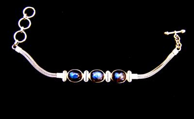 925 SILVER WITH LABRADORITE  BRACELET.   SP10499BR