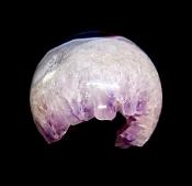 AMETHYST WITH AGATE DRUZE SPHERE.   SP11764SHLF