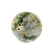 MOSS AGATE GEODE SPHERE.   SP14683POL