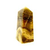 GEMSTONE OBELISK IN BANDED ARAGONITE.   SP15005POL