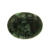 Polished Flat Palm stone in Emerald.   SP16145POL