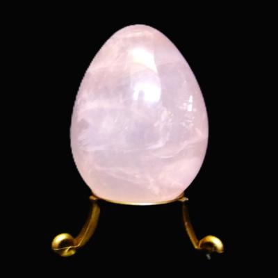 Gemstone Egg In Gemmy Rose Quartz.   SP16665POL