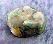 EMERALD IN PHLOGOPITE MATRIX HAND POLISHED PEBBLE. SP6486POL