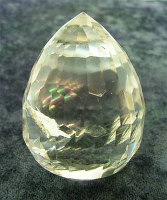 QUARTZ FACETED EGG. SPR7218POL