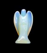 LARGE ANGEL CARVING IN OPALITE.   SPR12397POL