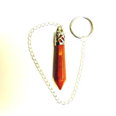 RED JASPER DOWSING/ HEALING PENDULUM.   SPR14374