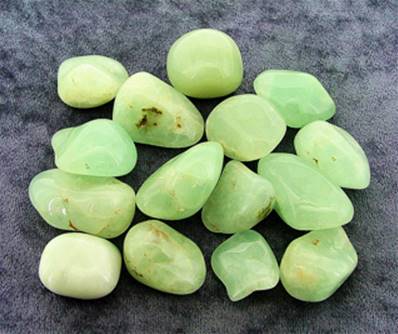 PREHNITE POLISHED TUMBLE STONES. SPR7286POL