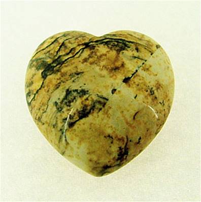 PICTURE JASPER MINI PUFF HEART.   SPR7407POL