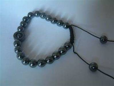 Cord Strung Hematite Bracelet. cyn83056