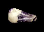 CHEVRON AMETHYST POLISHED PEBBLE SPECIMEN.   SP12318POL