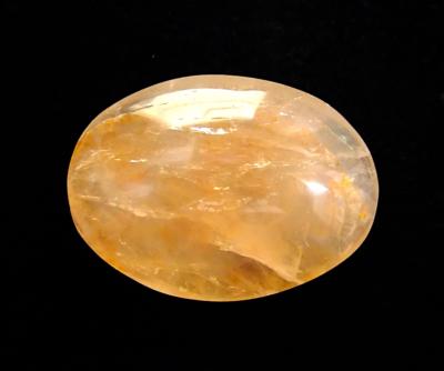 RED HEMATIOD QUARTZ OVAL POLISHED PALMSTONE.   SP12947POL