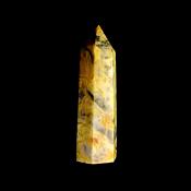 GEMSTONE POLISHED AND FACETED POINT IN CRAZY LACE AGATE.   SP13886POL
