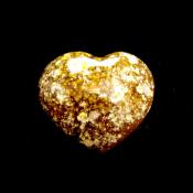 POLISHED AGATE DRUZE HEART.   SP14165POL