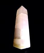 GEMSTONE OBELISK IN MANGANO CALCITE.   SP14327POL