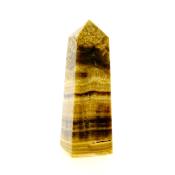 GEMSTONE OBELISK IN BANDED ARAGONITE.   SP15002POL