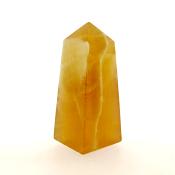 GEMSTONE OBELISK IN HONEY CALCITE.   SP15015POL