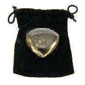 Polished Gemstone Heart In Smokey Quartz.   SP16133POL
