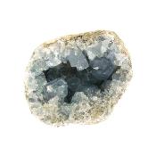 BLUE CELESTITE RAW CRYSTAL GEODE SPECIMEN.   SP16198