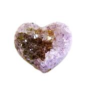 Amethyst Druze Heart Featuring Polished Edge and Rear Face.   SP16479POL