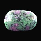 Ruby In Zoisite Fully Polished Pebble/ Palm Stone.   SP17123POL