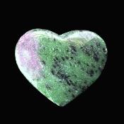 Ruby In Zoisite Fully Polished Gemstone Heart.   SP17129POL