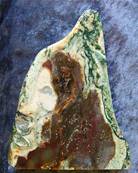 'THE WARRIOR' SLICED AND POLISHED JASPER 'FREE FORM' SPECIMEN.   SP4621SHLF