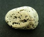 IRON PYRITE (FOOLS GOLD) POLISHED PEBBLE. SP5518POL