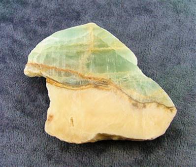 LEMURIAN AQUATINE CALCITE POLISHED FACE SLICE. SP7301POL