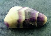 CHEVRON AMETHYST POLISHED PEBBLE SPECIMEN. SP8402POL