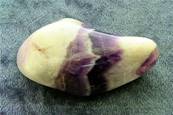 CHEVRON AMETHYST POLISHED PEBBLE SPECIMEN. SP8404POL