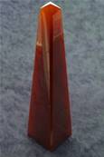 ONE OFF AGATE OBELISK IN RED/ BROWN. SP8451POL