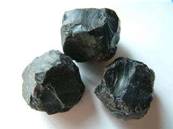 ONYX BLACK COBBED ROCK SPECIMENS.   ONYX03