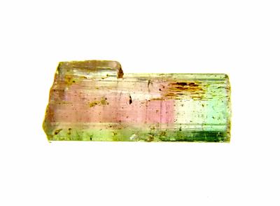 BI- COLOURED TOURMALINE CRYSTAL SPECIMEN.   SP10367