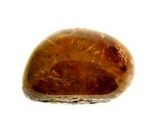 QUARTZ DOME POLISHED PEBBLE SPECIMEN FEATURING RED & GOLDEN RUTILE INCLUSIONS.   SP10807POL