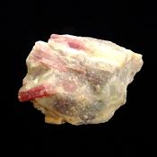 PINK TOURMALINE IN QUARTZ RAW CRYSTAL SPECIMEN.   SP13834