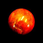 LARGE GEMSTONE SPHERE IN RED JASPER.   SP14025SLF