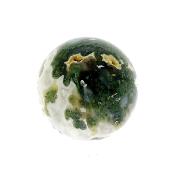 MOSS AGATE GEODE SPHERE.   SP14850POL