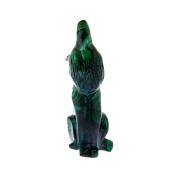 Wolf Carving in Malachite.   SP15473POL