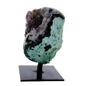 Agate Rimmed Amethyst Druze/ Geode Specimen.   SP16624POL