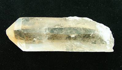 TANGERINE QUARTZ DOUBLE TERMINATED POINT SPECIMEN. SP5176