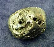 IRON PYRITE (FOOLS GOLD) POLISHED PEBBLE. SP7619POL