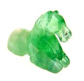 CARVING OF HORSE IN FLUORITE. SP9325POL