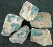 BLUE/GREEN TOURMALINE IN FELDSPAR WITH QUARTZ MATRIX SPECIMENS. SPR1393