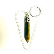 TIGERSEYE DOWSING/ HEALING PENDULUM.   SPR14373