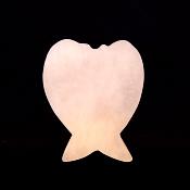 Angel Wings Carving in Rose Quartz.   SPR15231POL