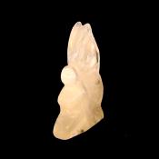 Kneeling Fairy Carved Figure in Rose Quartz.   SPR15327POL